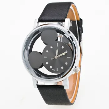 

The New Fashion Children Watch Cartoon Anime The Mouse Hollow Out Kids Watches