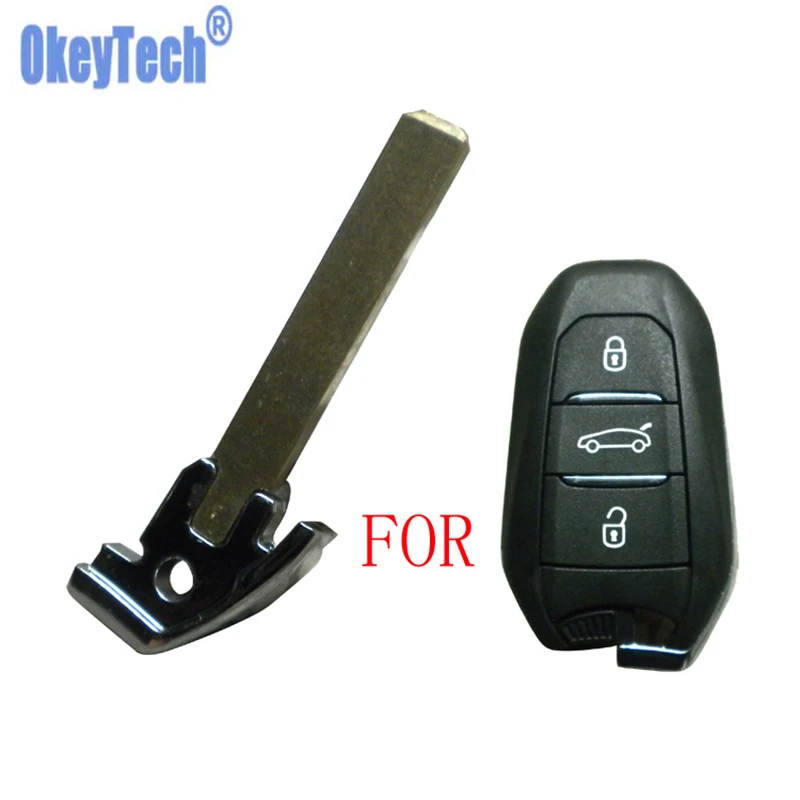 OkeyTech Новый Умный Автомобильный ключ лезвие подходит для Peugeot 508 Citroen C4L DS Smart 2 Тип