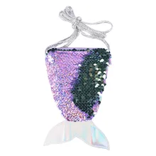 Нейлоновые женские сумки через плечо, двухсторонние сумки через плечо с пайетками, повседневные сумочки с рыбками для монет, мини-сумка, цветная сумка на молнии, Bolsas Mujer