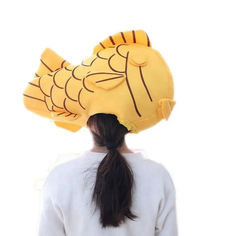 Японский прекрасный лещ Snapper Taiyaki в форме ушей шапка костюм для косплея мягкая плюшевая игрушка для взрослых детей Необычные реквизиты для фотосессии