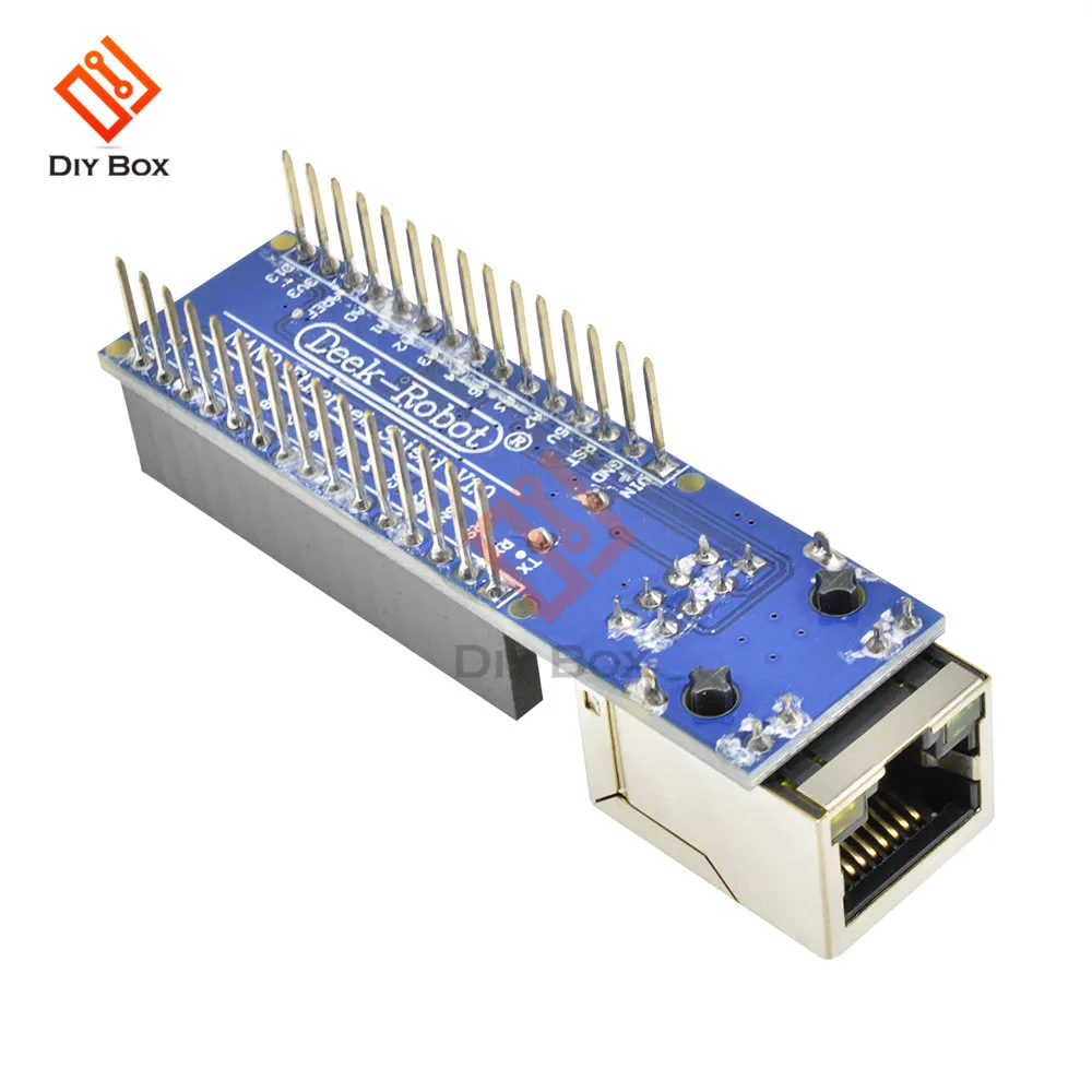 10 шт. мини ENC28J60 веб-сервер модуль Ethernet щит плата для Arduino Nano v3.0