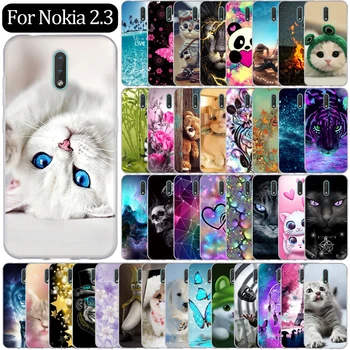Перейти на Алиэкспресс и купить 6,2 дюймдля Nokia 2,3, чехол, TPU, силиконовый, мягкий, мультяшный, прозрачный чехол для Nokia 2,3 Nokia2.3, чехол для телефона, прозрачный чехол для Nokia 2,3
