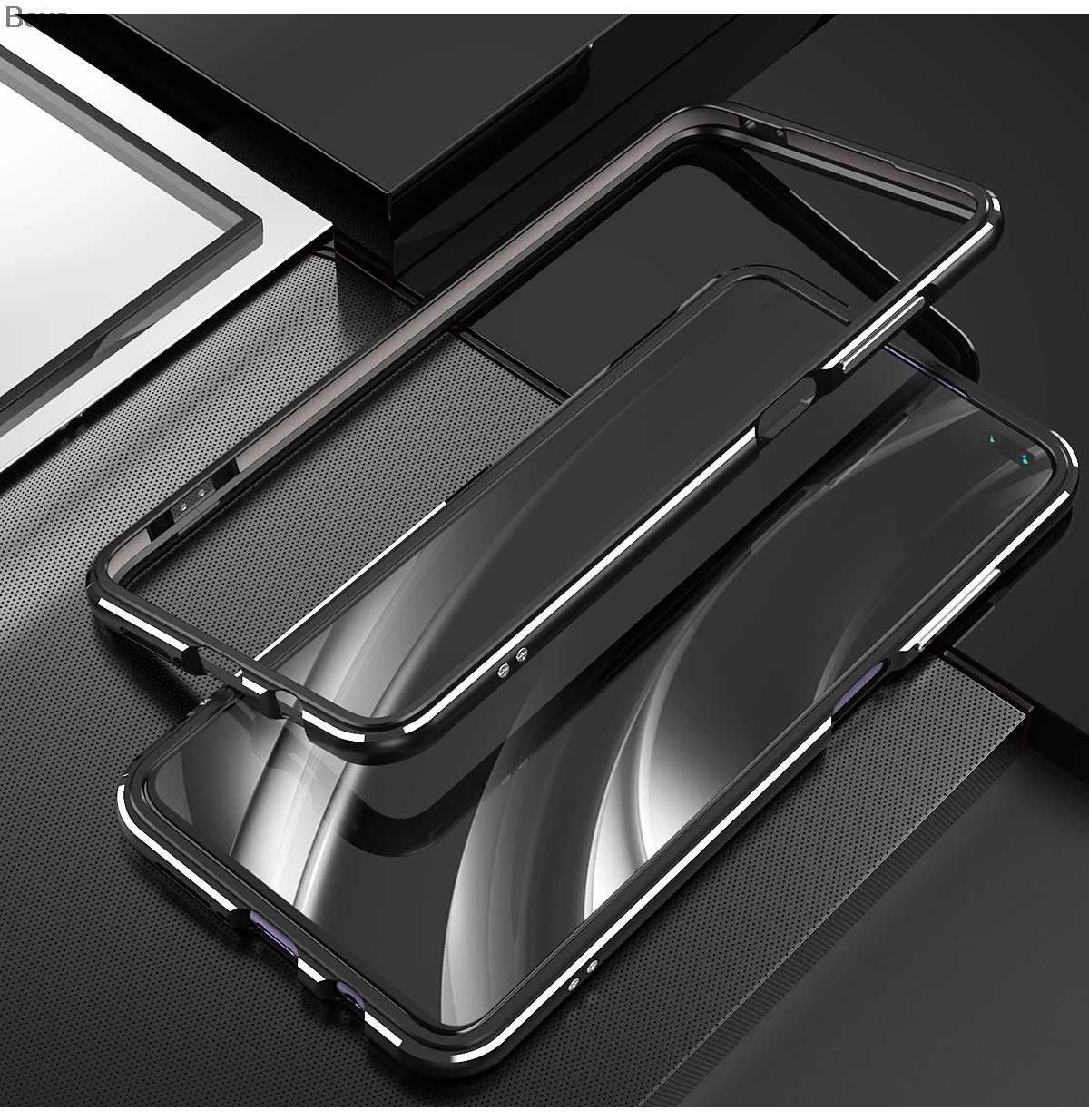 Чехол для Xiaomi redmi K30 люкс ультра тонкий алюминиевый бампер для Xiaomi redmi K30 5G+ 2 пленка(1 Фронтальная+ 1 задняя