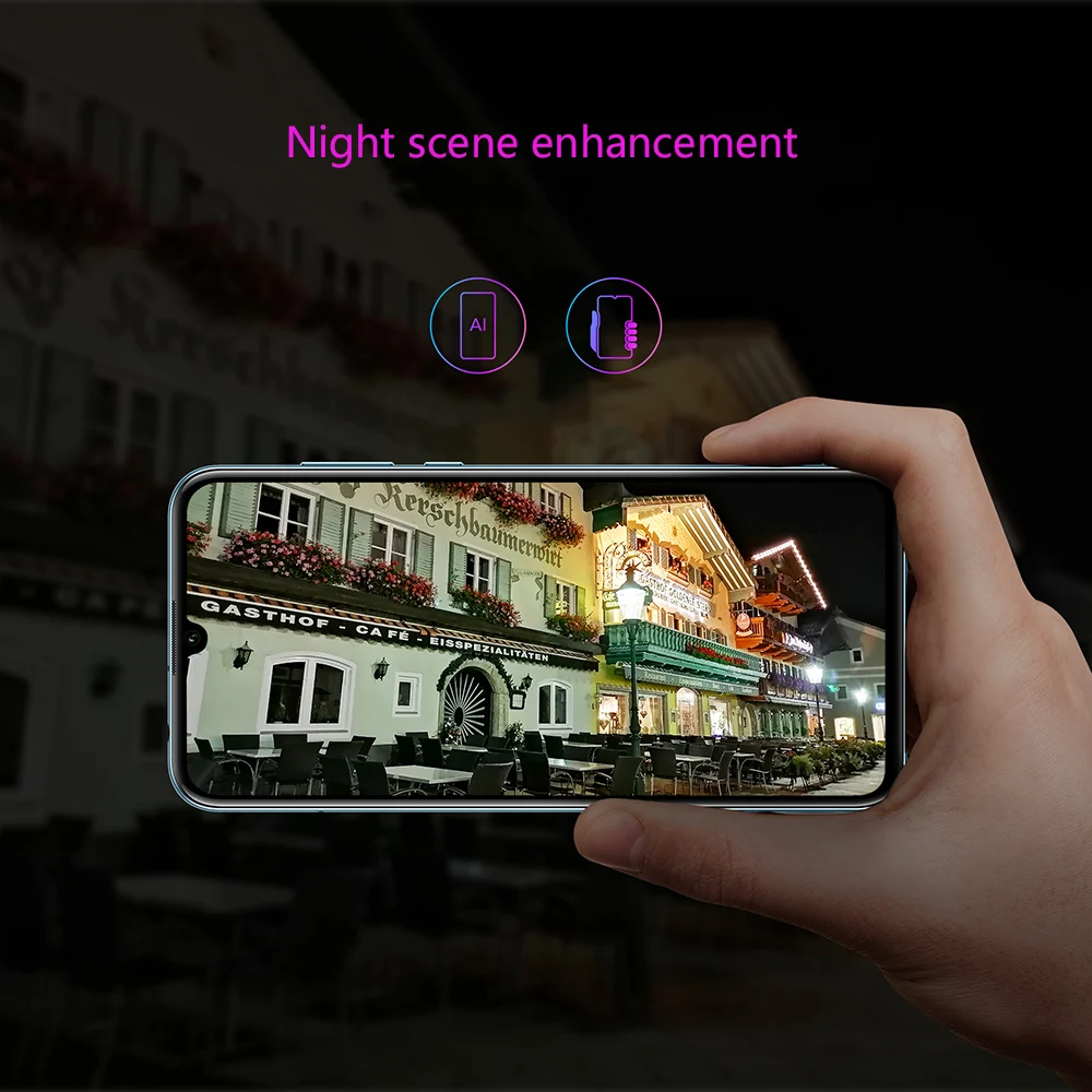 Honor 20 Lite смартфон 6,3 дюймов 2400*1080 Восьмиядерный мобильный телефон 48MP 3 камеры Быстрая зарядка отпечатков пальцев мобильный телефон