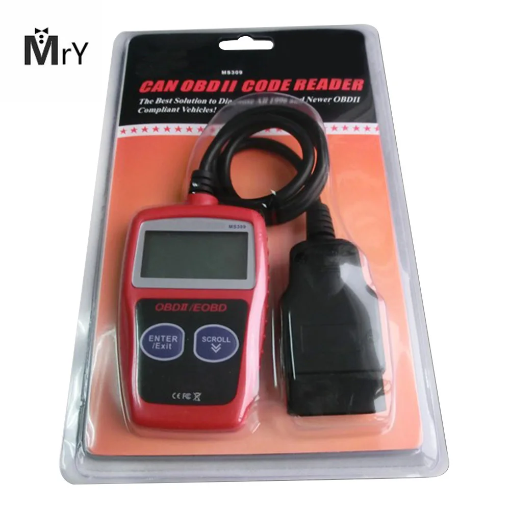 DJSona OBD2 OBDII автомобиля код ридер MS 309 Автомобильное устройство чтения кода MS309