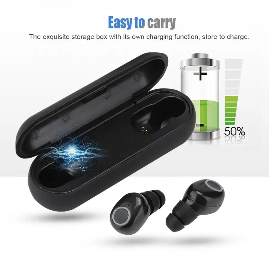 Q10tws Portable Bluetooth Headset Wireless Stereo Earphone Earbuds With Charging Box Fone De