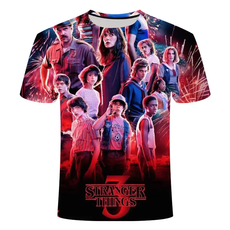 2019 модная забавная Мужская футболка с принтом странные вещи 3D дизайн персонажами