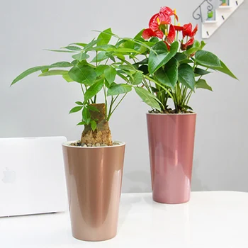 

Self Watering Planter Violet Pots Lazy Flower Pot Automatic-Watering Planter Flower Pot LKS99