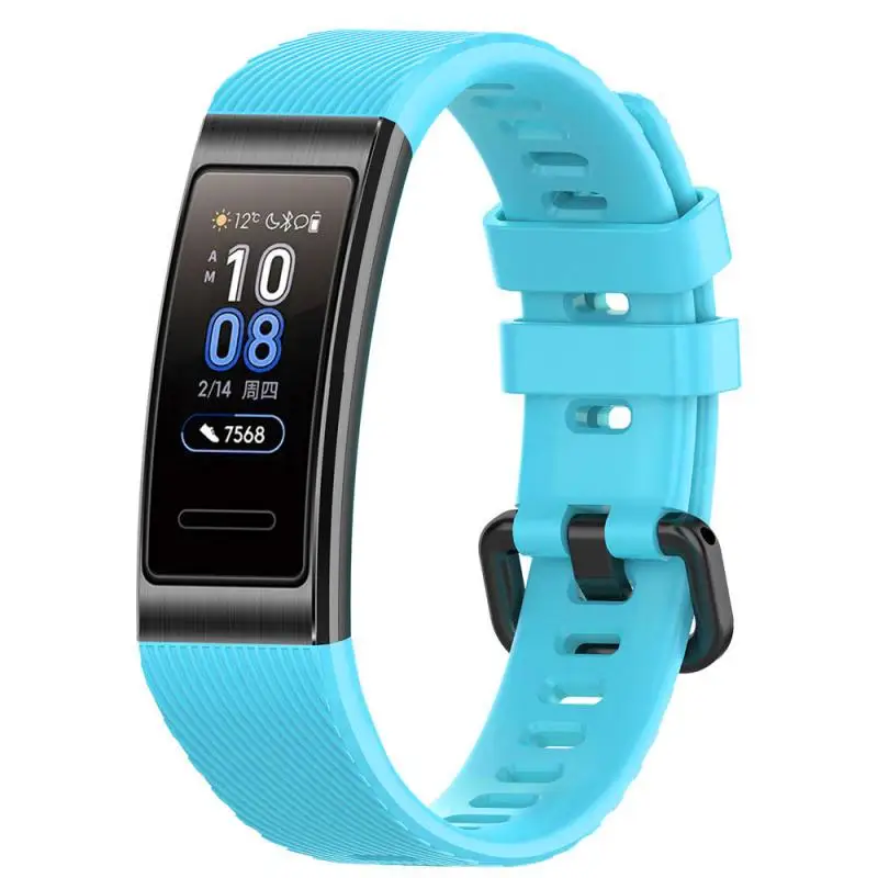 Ремешок силиконовый для Huawei Band 4 Pro/Band 3/3Pro спортивный сменный Браслет наручных