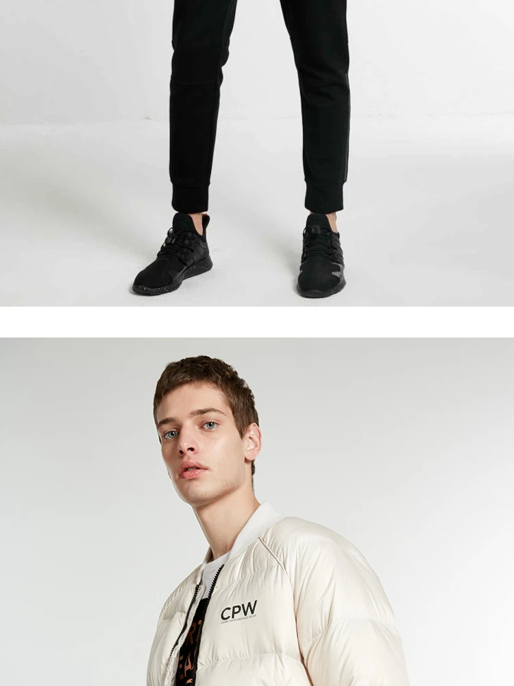 JackJones Для мужчин зимняя куртка Бейсбольным воротником короткая теплая куртка-пуховик 218412544