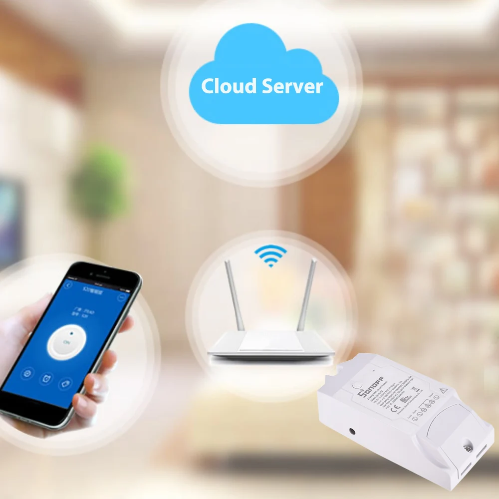 Sonoff Dual R2 2CH Wifi умный переключатель домашний пульт дистанционного управления беспроводной переключатель универсальный модуль Таймер переключатель умный дом управление Лер