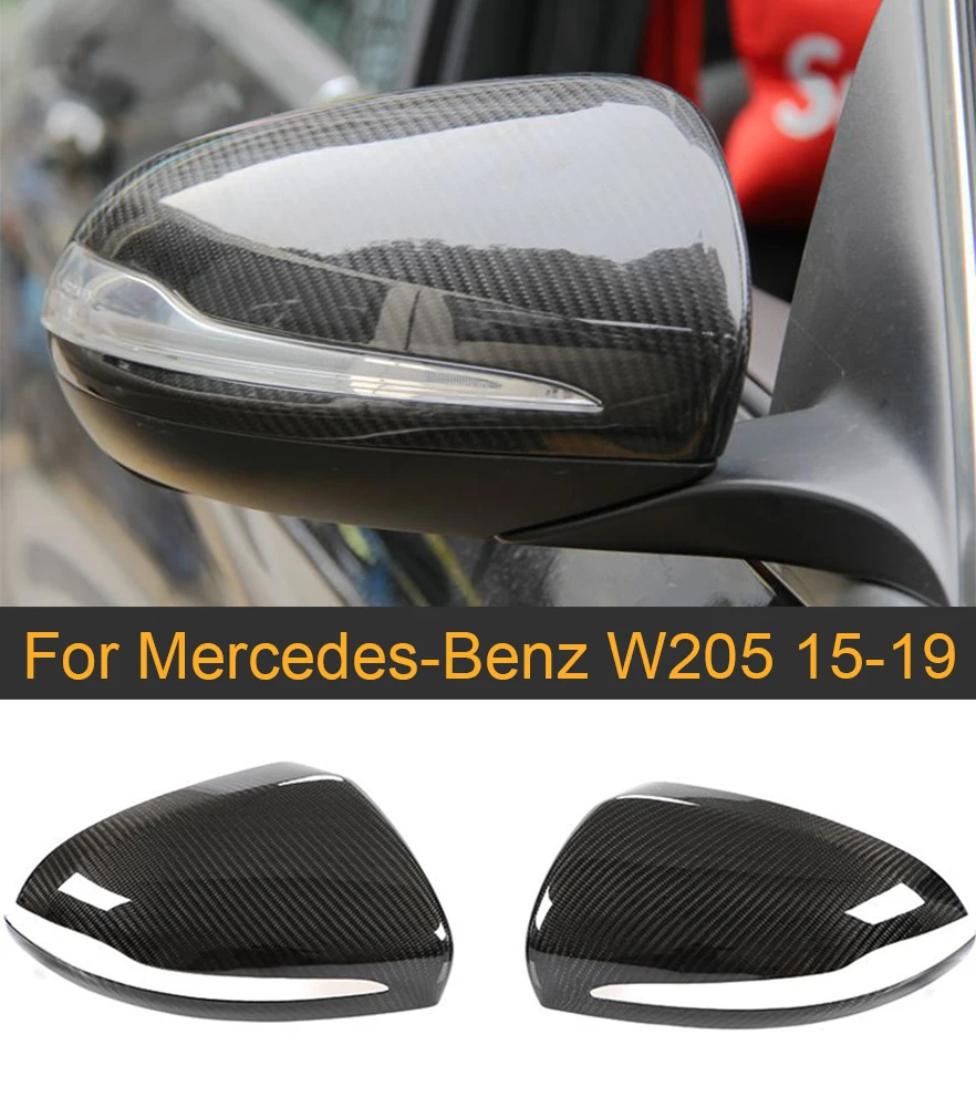 Сухая крышка зеркала заднего вида из углеродного волокна для Mercedes-Benz W205- добавить на боковое зеркало крышки s RHD
