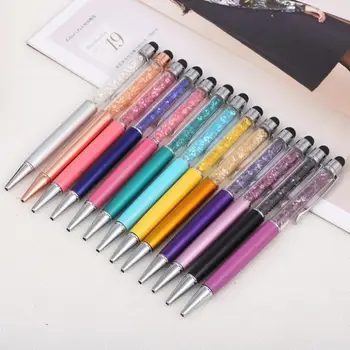 

200pcs/lot Crystal Ballpoint Pen many colors diamond crystal pen fountain pen ball pen gift novelty