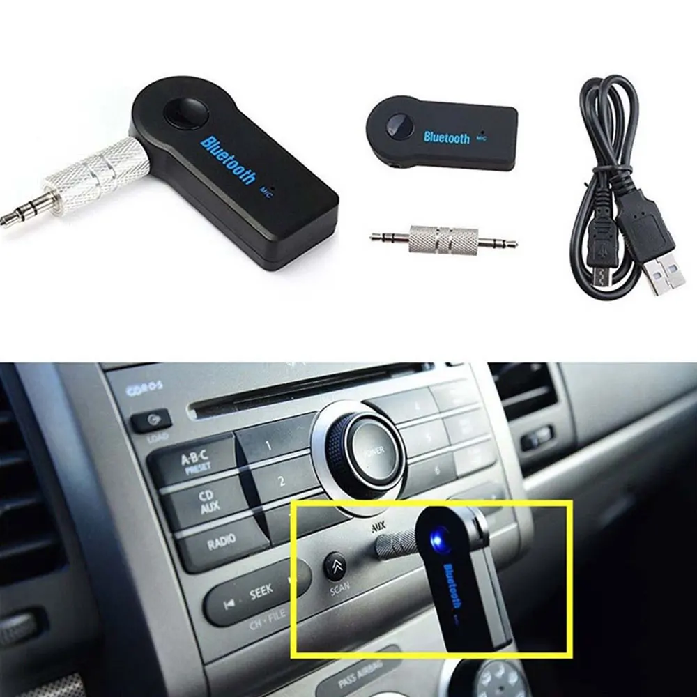 DSYCAR 1 шт. 3,5 мм AUX разъемы Bluetooth приемник автомобильный беспроводной адаптер Громкая связь Вызов Bluetooth адаптер передатчик музыкальный приемник