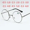 Round Glasses Woman Men Glasses Retro Myopia Optical Metal Frames 1.56 index lens Prescription Eyeglasses -1.0 -1.5 -2.0 to -6.0 1
