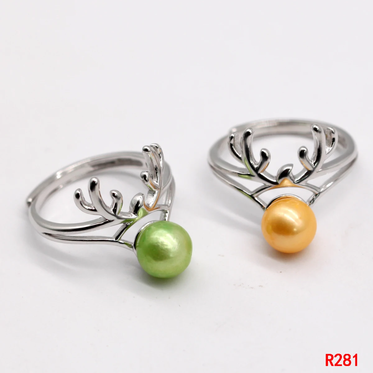 Модное 925 пробы Серебряное кольцо с жемчугом, 30 стилей, регулируемое серебряное женское кольцо, держатель, сделай сам, кольцо, смонтированное ювелирное изделие PN1901 - Цвет основного камня: 13
