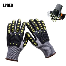 Устойчивые к порезам перчатки противоударный вибрационное масло GMG TPR рабочие перчатки анти-обрезные амортизирующие механики ударостойкие