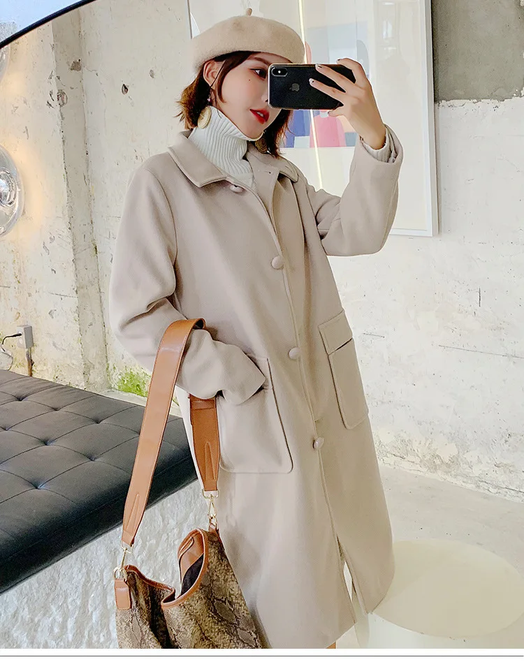Casaco feminino,, UK, для женщин, плюс размер, 4XL, осень, зима, Cassic, простое, шерсть, макси, длинное пальто, женская верхняя одежда, manteau femme