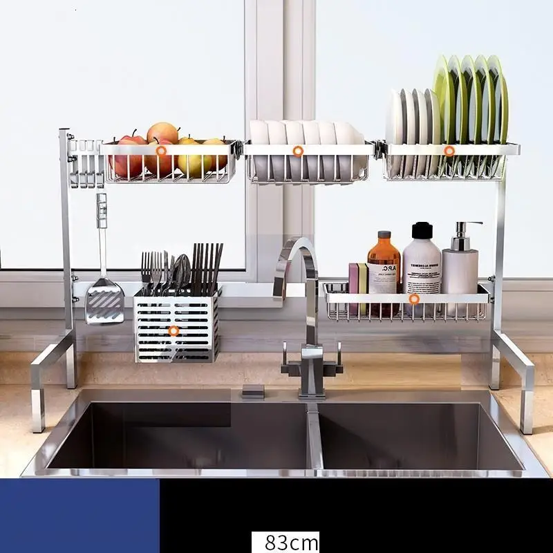 De Sink Accessories Cosina Almacenamiento Dish Drainer Stainless Steel Cocina Mutfak Rack Cozinha Cuisine Kitchen Organizer - Цвет: Number 15