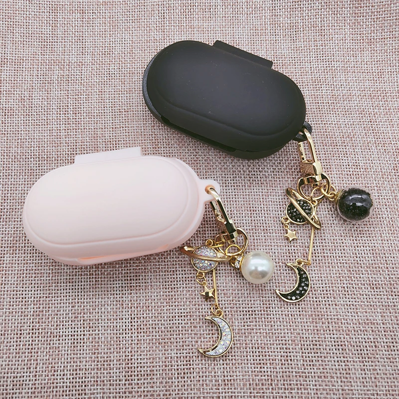 Силиконовый чехол для Samsung Galaxy Buds 2019 / + Plus с изображением бриллианта и Луны |