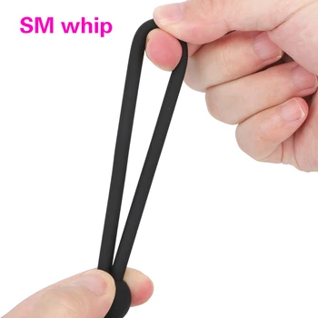 3 In 1 Sex Toy For Men Butt Plug Anal Beads Penis Ring Sex Whip Delay Ejaculation Exerciser Masturbator 18+ Adult Erotic Product 4