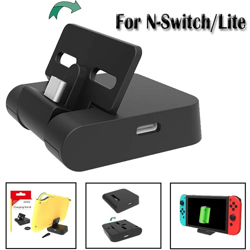 Mini Portable Charging Stand With Usb Type C Port Replacement Charging Dock Station For Nintendo Switch Switch Lite Black Stands Aliexpress