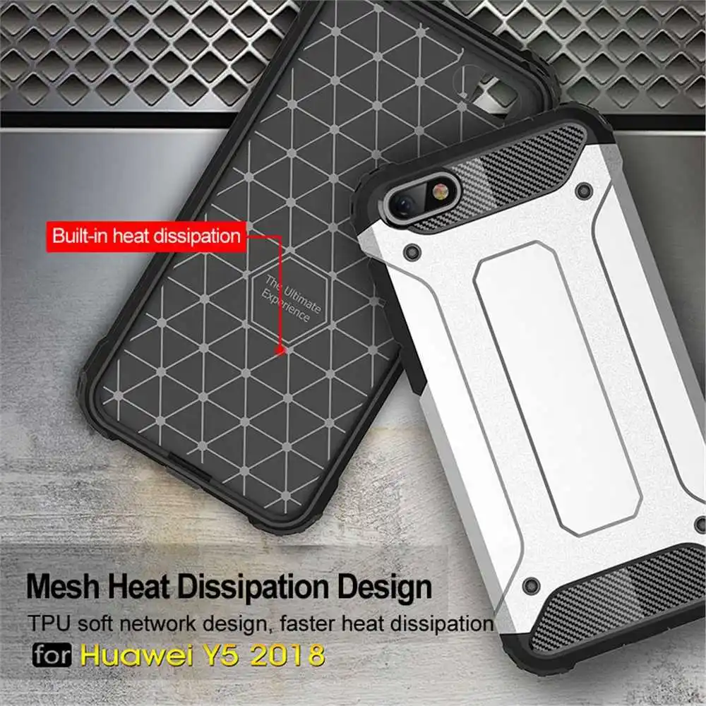 Железная Броня Mokoemi, ударопрочный 5,4" для huawei Y5 чехол для huawei Y5 Prime, чехол для телефона