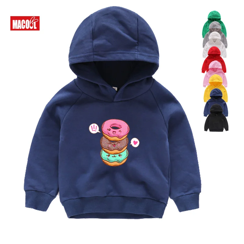 children Hoodies Sweatshirts cute Lovely Doughnuts Boys and Girls Cotton Hoodies Vest for Ages toddler girl winter clothes