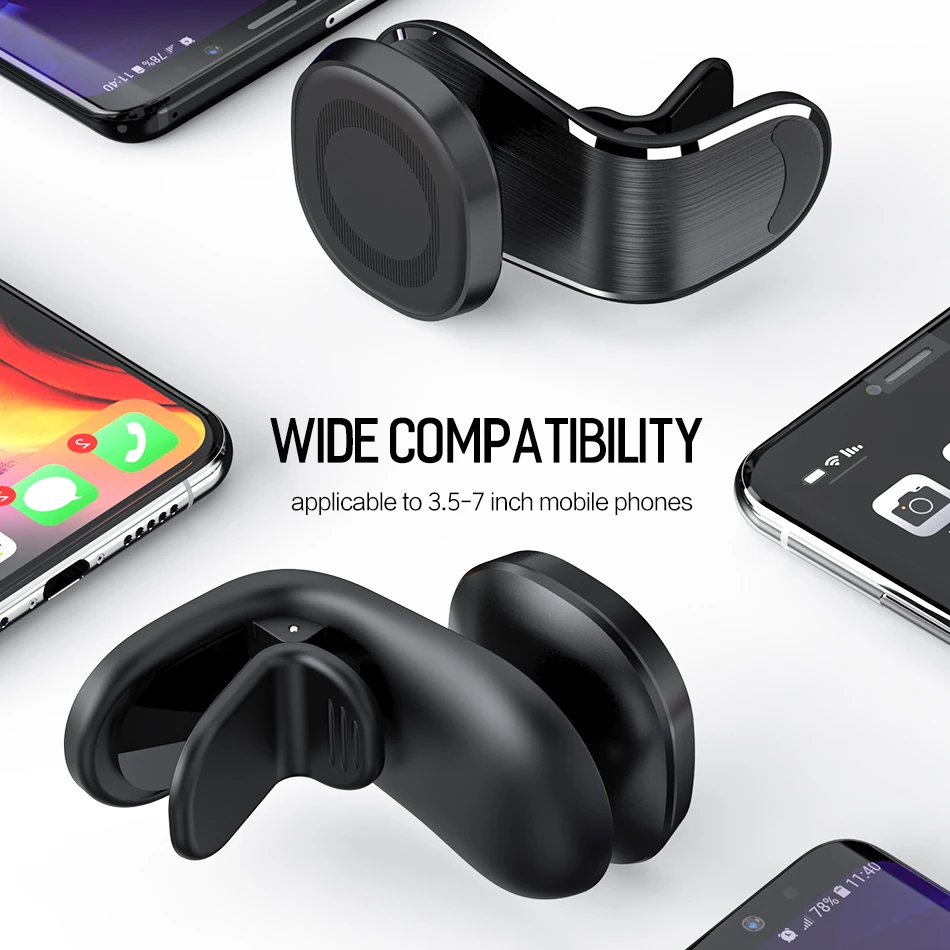 ROCK Magnetische Auto Telefon Halter 360 Grad-umdrehung Air Vent Halterung Handy Stehen Halterung F