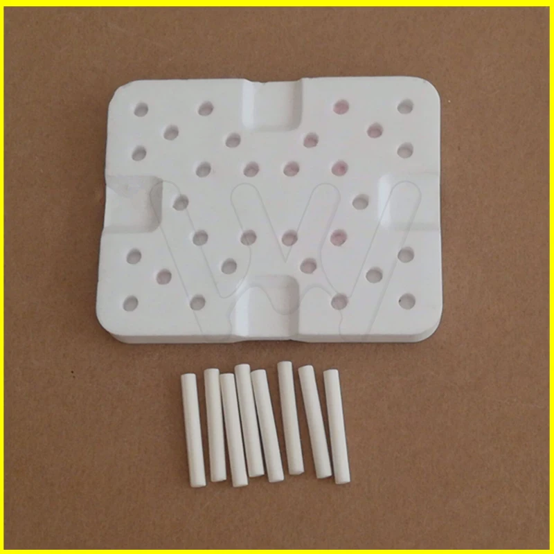 

Dental Lab Denture Multistation Multi stage Honeycomb Firing Tray plate Square shape + ceramic pins