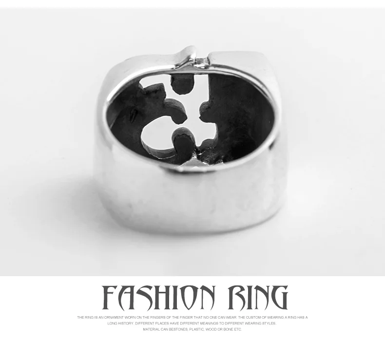New 925 silver ring for man personalized fashion lucky number 13 ring retro Thai silver for men and women silver rings