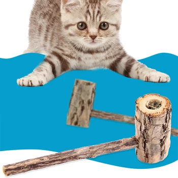 

Pure Natural Catmint Wood Tendon Pipe Toy Cat Tooth Cleaner Pet Cat Molar Cleaner Social Cats Toy