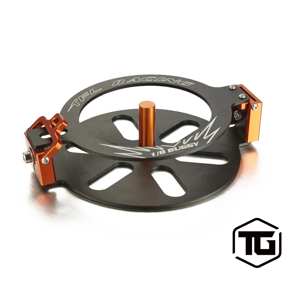 

TGRC 1/8 Buggy Tire Gluer Gluing Fixture Aluminum EN-AW 6061 T6 Sticky Tire Mounting