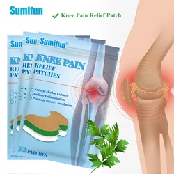 12/24/36Pcs Sumifun Wormwood Knee Pain Relief Patch Muscle Joint Sprain Sticker Self-Heating Rheumatism Massage Care Plaster