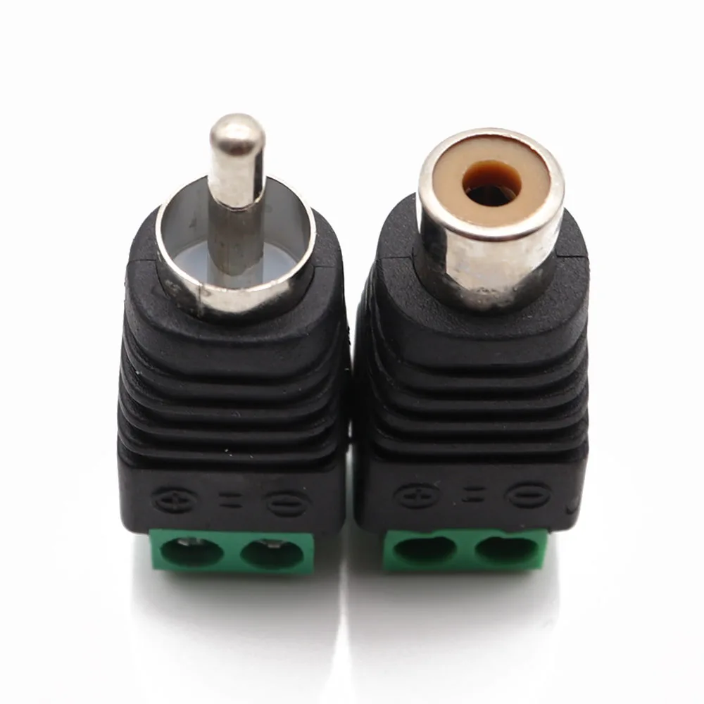 Разъем RCA AV Balun 2 полюса штекер и гнездовой разъем AV|Соединители| |