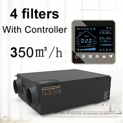 Purification Central Fresh Air Purifier System Fresh Air Full Heat Filter Exchanger Fresh Air System Controller Thermostat MC-QR