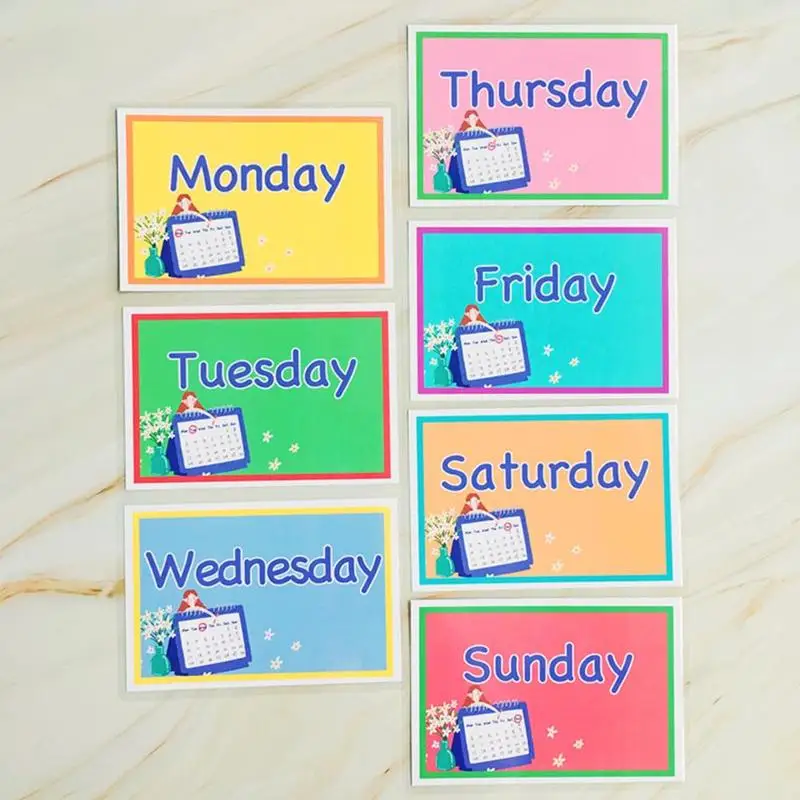 Montessori English Word Learing Flash Cards 7pcs Training Memory Game Puzzle Toy Kids Early Educational Toys | Игрушки и хобби