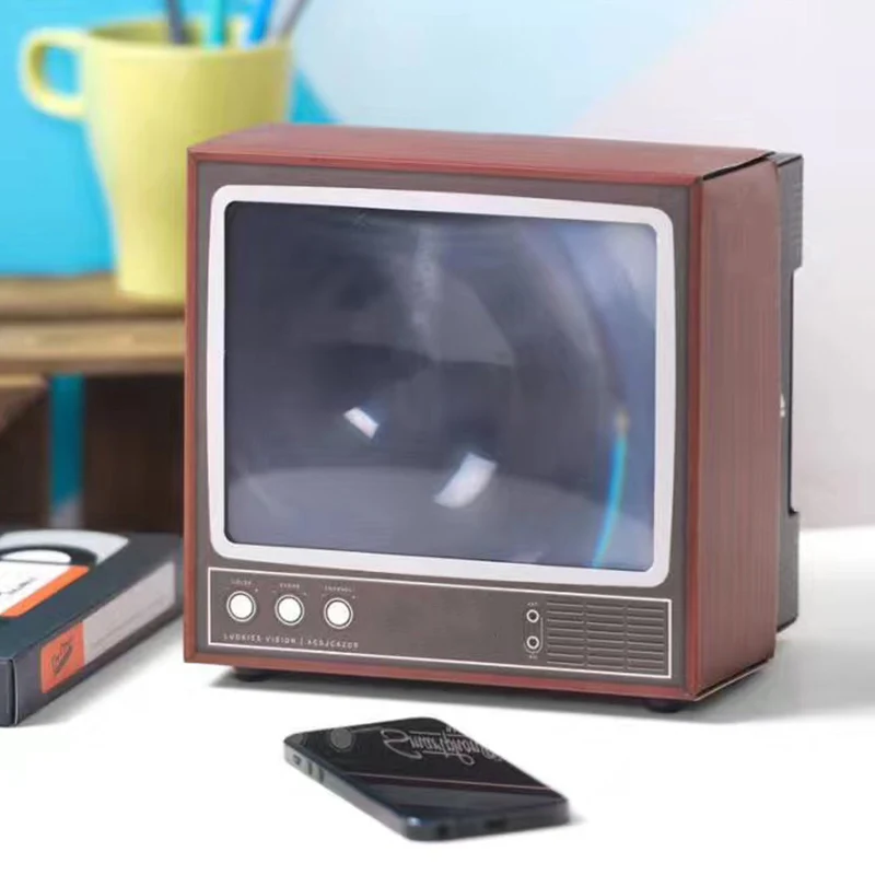 3D портативный универсальный телефон усилитель экрана Ретро Televison форма мобильный увеличитель для экрана телефона BHD2
