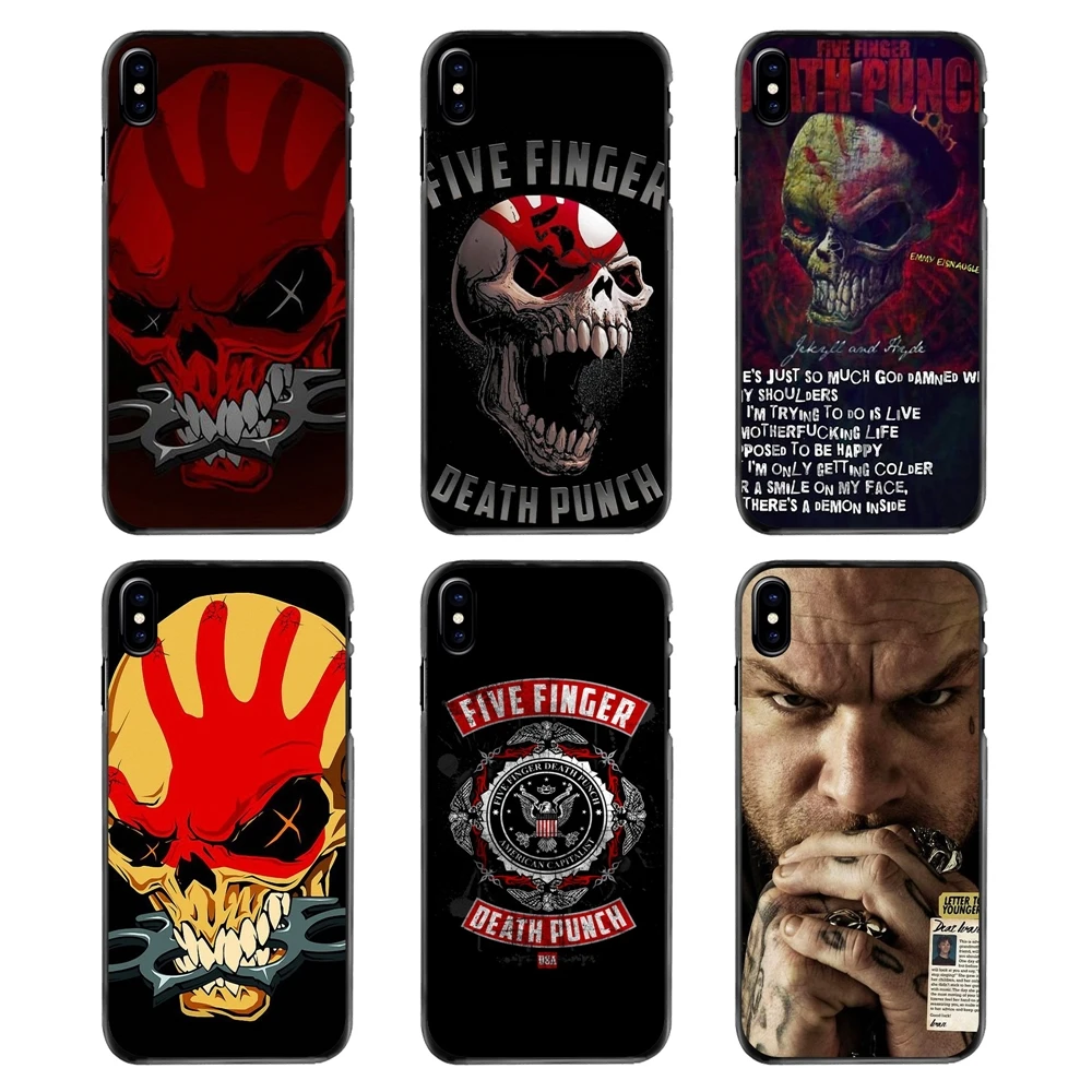 Чехол в стиле группы Five Finger Death Punch постер с изображением черепа жесткий чехол для
