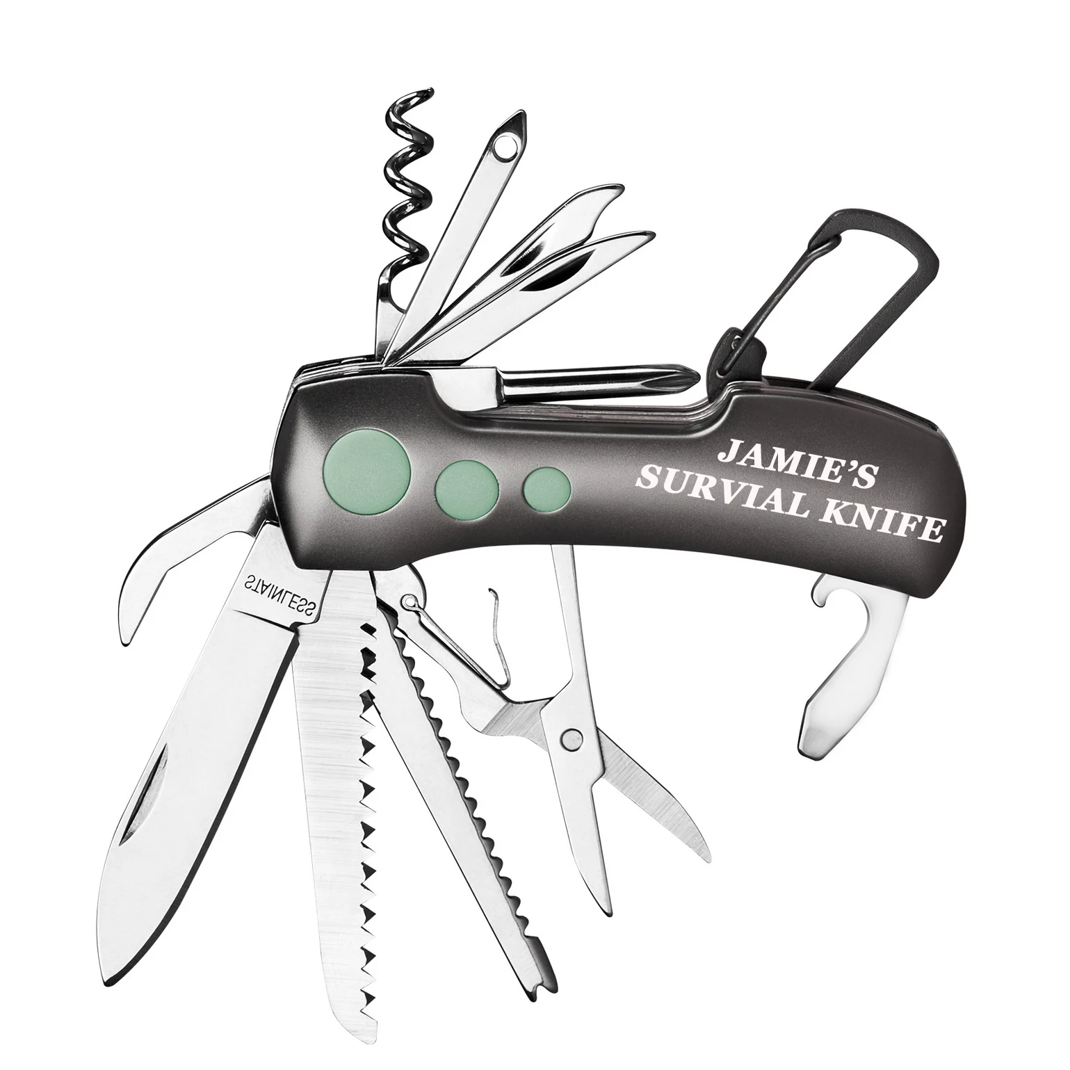 

Многофункциональный карманный нож для выживания с гравировкой