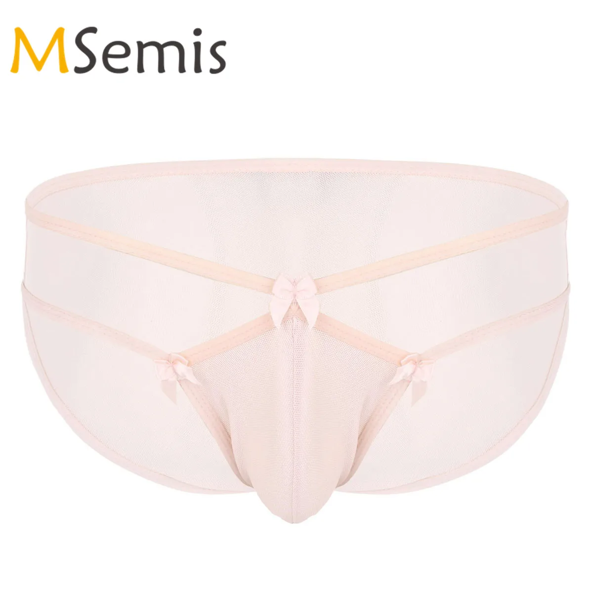 Mens Swimming Trunk G-String Bikini Swim Briefs Mesh See Through Sheer Panties Lingerie Bulge Pouch Swimwear Sissy Underwear |