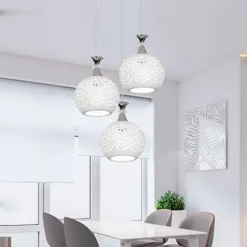 

Led Three-Head Single-Head Chandelier Modern Simple Restaurant Light Living Room Lighting Ceramic Craft Study Bar Chandelier