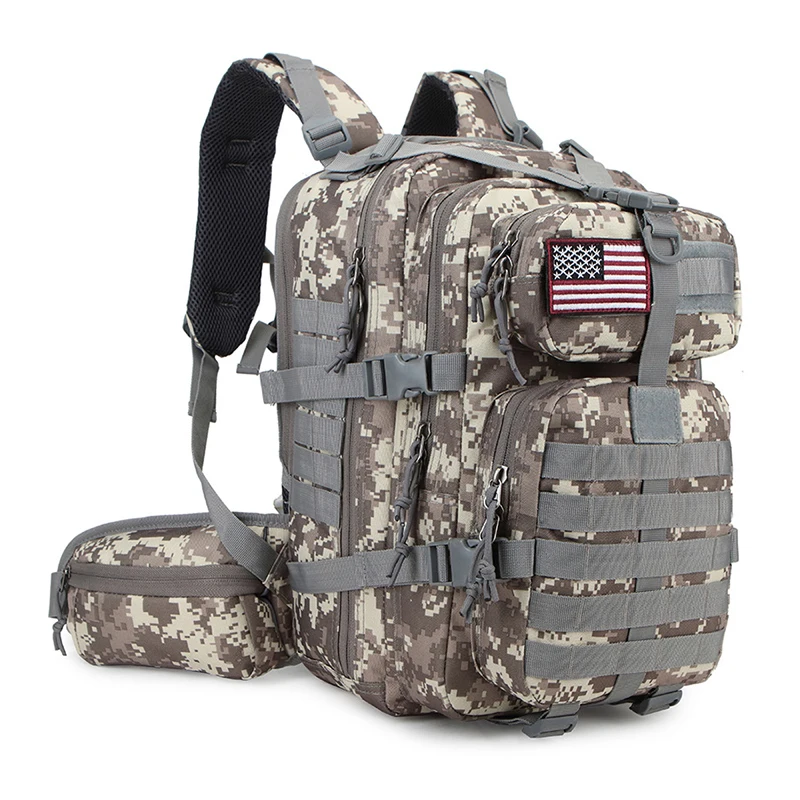 

Insulation compartment military molle tactical backpack waterproof nylon camping knapsack waist mobile phone bag 3D bag