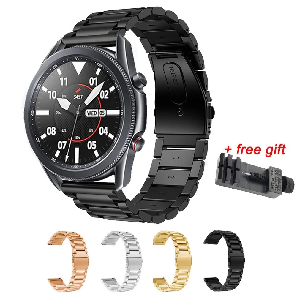 Ремешок металлический для Samsung Gear s3 Frontier band браслет Galaxy Watch 46 мм Huawei watch GT S3 Classic 2 22 |