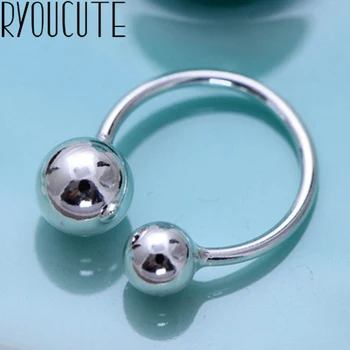 

Boho Trendy Silver Color Ball Beads Rings for Women Men Statement Finger Rings Engagement Jewelry 2019