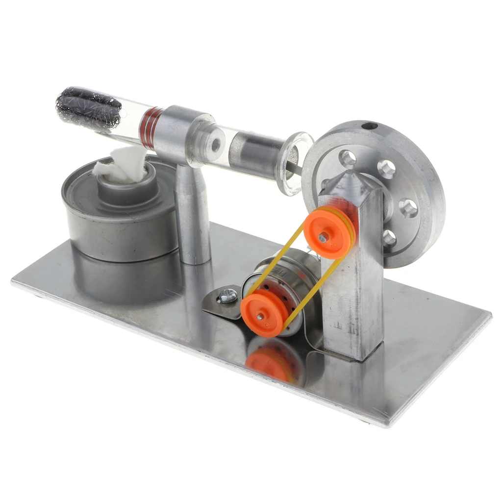 Stirling Engine (Flywheel Colorful LED) - Conversion of Heat Energy to Electric Energy