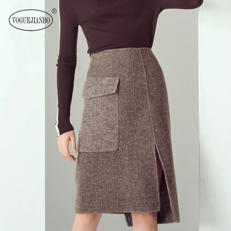 2019 Winter Wollen Rok Dubbelzijdig Rok Nieuwe Vrouwen Kleding Rok Vrouwen Faldas Jupe Femme Winter Rok Sexy vadim Tweed Rok 2019 Winter Wollen Rok Dubbelzijdig Rok Nieuwe Vrouwen Kleding Rok Vrouwen Faldas Jupe Femme Winter Rok Sexy vadim Tweed Rok