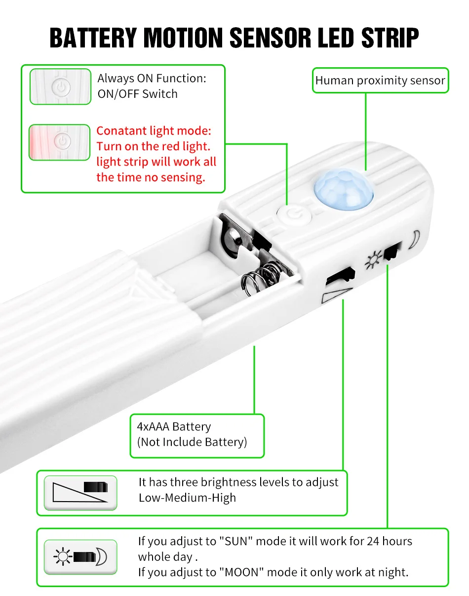 movimento, lâmpada led, detector sem fio, liga