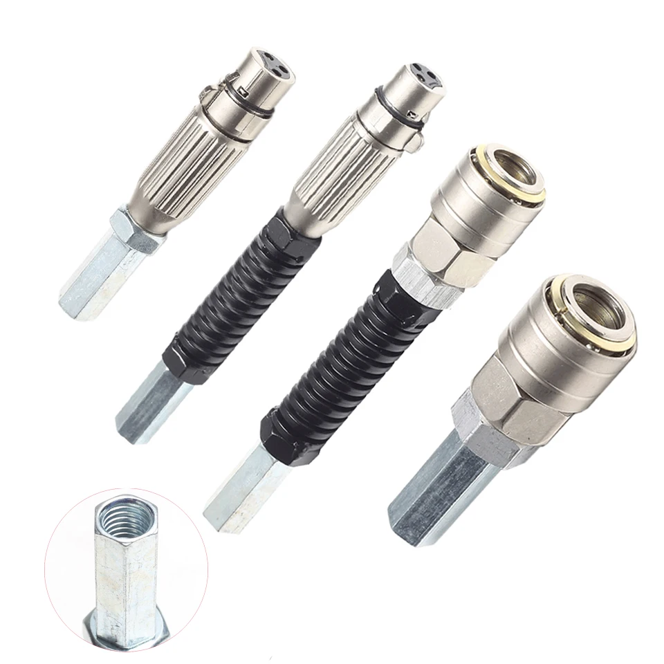 Extensão de Mola Dobrável para Atuador Linear Telescópico Conector Vac-u-lock Adaptador 3xlr Tamanho da Máquina Acessórios M10