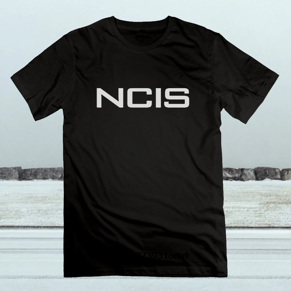 Мужская футболка с логотипом Ncis Tv Show летние модные черные топы-3XL новинка для